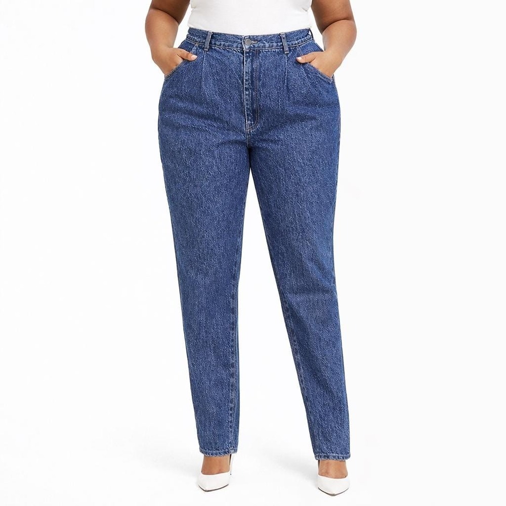 90s Vintage Levis Pleated Jeans Stone Wash High Waist Tapered Leg Womens 22 41"